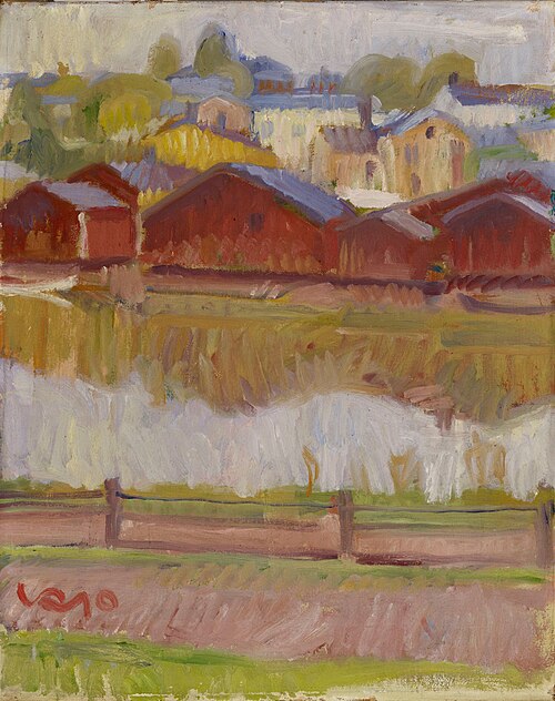 Ranta-aittoja Porvoosta, 1910, Valle Rosenberg