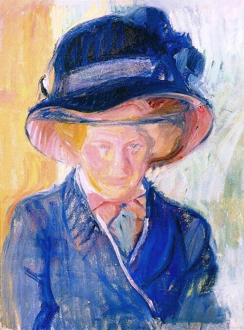 Woman in Blue (Helga Nordström), 1910, Valle Rosenberg