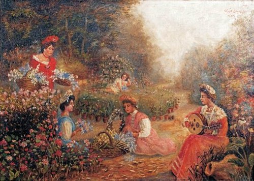 Mesirede Ud Çalan Kadınlar, 1910, Müfide Kadri