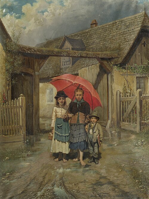 To School, 1883, Edmund Krenn