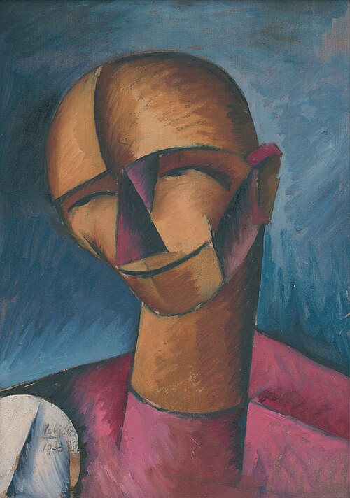 Hlava muža, 1923, Géza Schiller