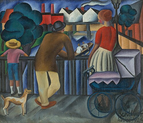 Mestský motív, 1924, Géza Schiller
