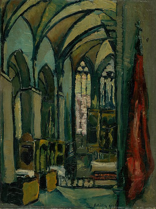 Vnútro kostola, 1922, Géza Schiller