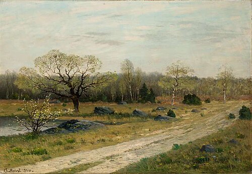 Spring at Fontainebleau, 1886, Antonín Chittussi