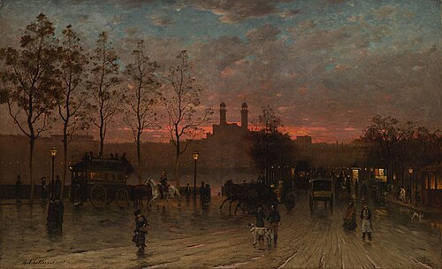 Trocadero in Paris, 1881, Antonín Chittussi