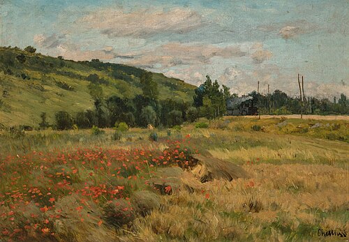 By the Orleans Railway Line, variant, 1884, Antonín Chittussi