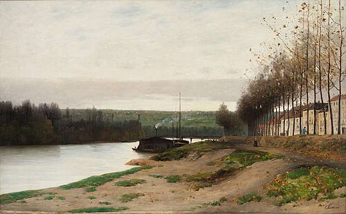 The Seine near Puteaux, 1885, Antonín Chittussi