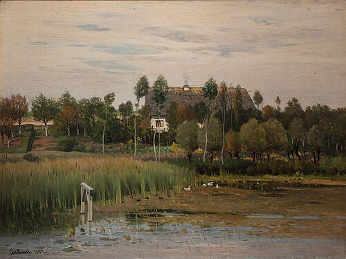 The Kunčice Pond in the Iron Mountains, 1887, Antonín Chittussi