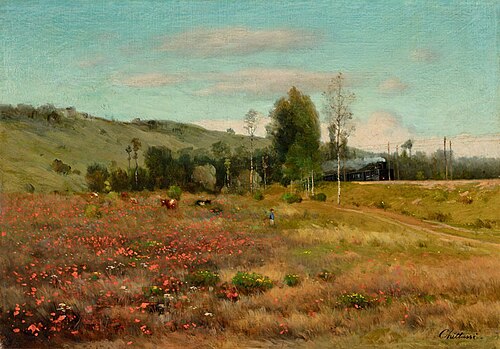 On the Railroad of Orléans I (variant), 1884, Antonín Chittussi