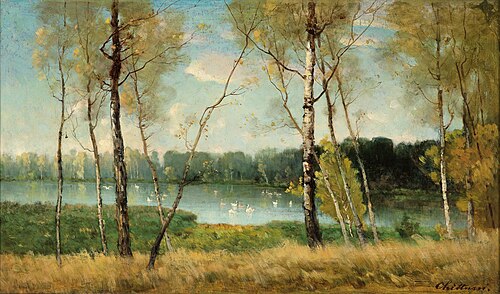 Lake in Ermenonville, 1882, Antonín Chittussi