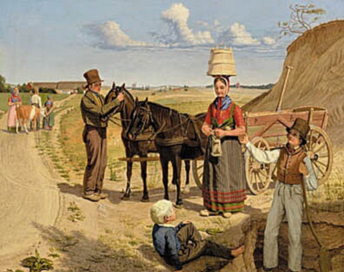Peasants at a marl pit., 1837, Godtfred Rump