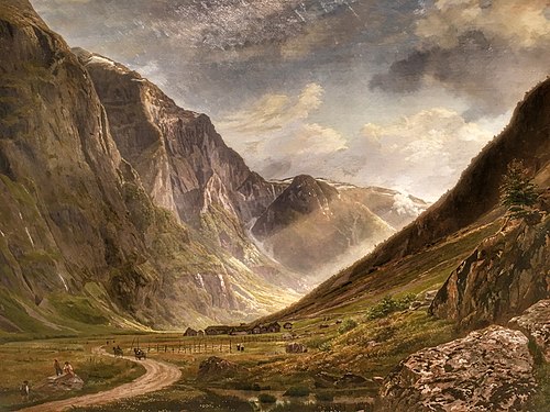 Nærødalen i Norge, 1856, Godtfred Rump