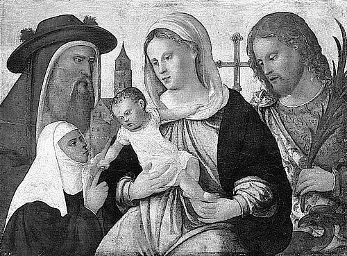 The Marriage of St. Catherine of Siena with the Christ Child, 1590, Pietro-Paolo da Santa Croce