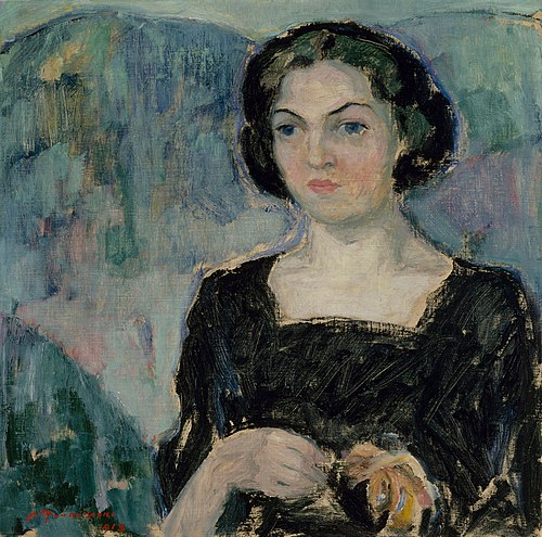 Portrait of Mrs Bertha Stenman, 1913, Jalmari Ruokokoski