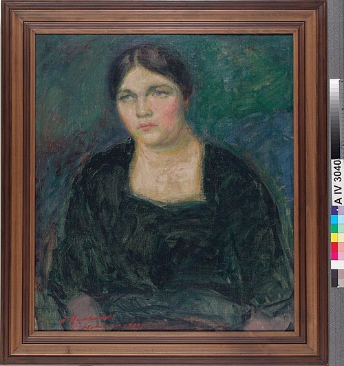 Portrait of Mrs. Rydeng, 1913, Jalmari Ruokokoski