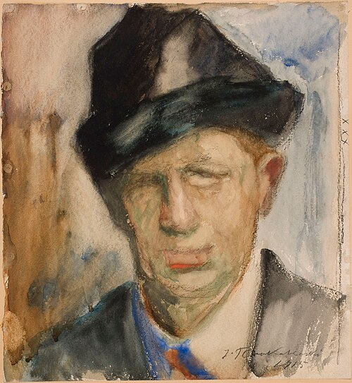 Self-Portrait, 1915, Jalmari Ruokokoski