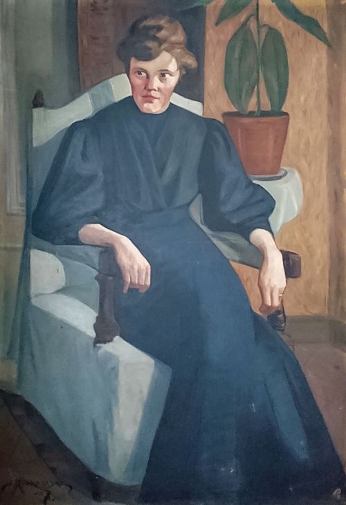 Olga's portrait, 1907, Jalmari Ruokokoski