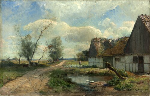 Landscape from Scania with Farm, 1903, Gustaf Rydberg