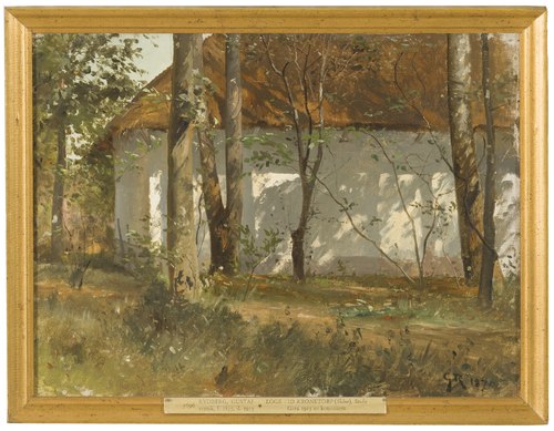 A Barn at Kronetorp, Skåne, 1870, Gustaf Rydberg