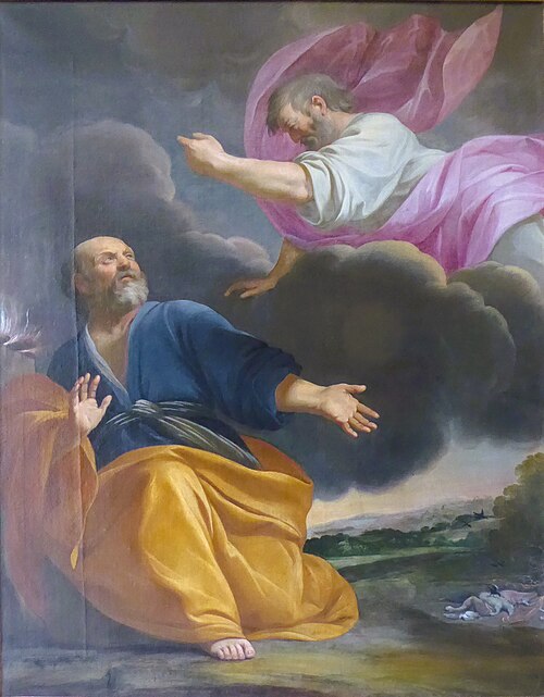 Dieu apparaît à Abraham, 1700, École française de peinture