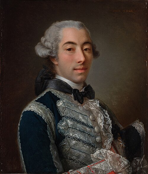 André Joseph Hippolyte de Gramont, 1778, École française de peinture