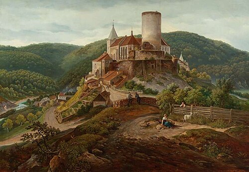 Křivoklát, 1842, Antonín Mánes