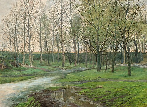 Early Spring at Okoř Stream, 1893, Antonín Slavíček