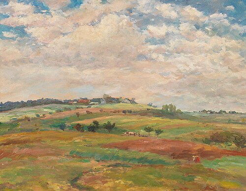 Follower Pasture Landscape in the Summer Light, 1910, Antonín Slavíček