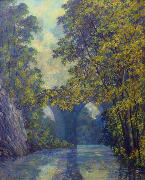 Canal Near Peacock's Bridge, above Reading, 1913, Edwin Swift Clymer