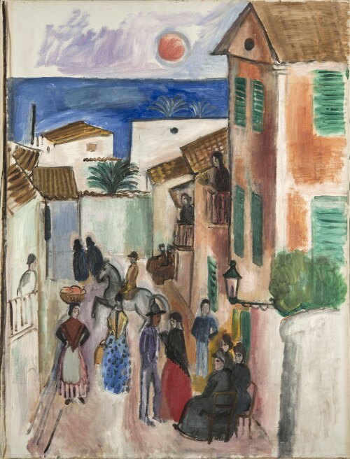 Street in Palma, 1910, Gösta Sandels