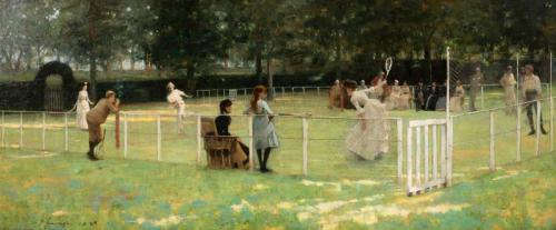 The Tennis Party, 1885, John Lavery