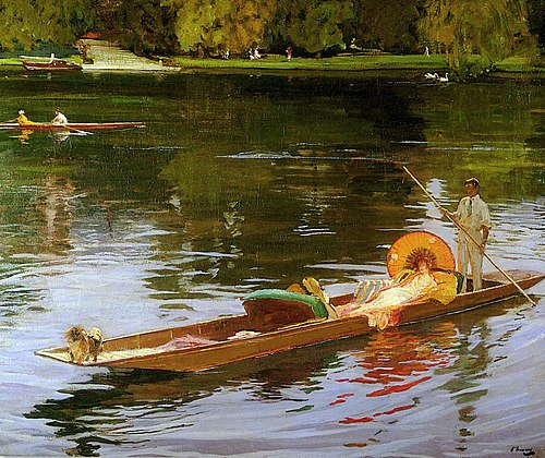 Boating on the Thames, 1890, John Lavery