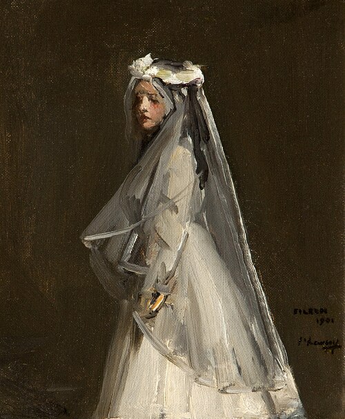 Eileen, Her First Communion, 1901, John Lavery