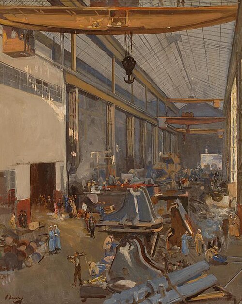 Munitions, Newcastle, 1917, John Lavery