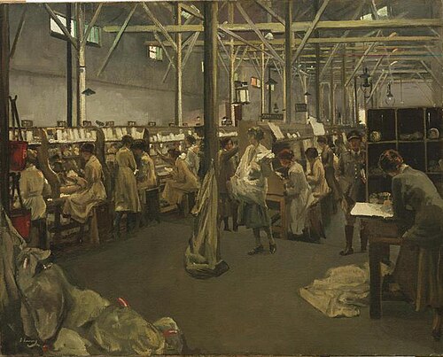 Army Post Office 3, Boulogne, 1919, John Lavery