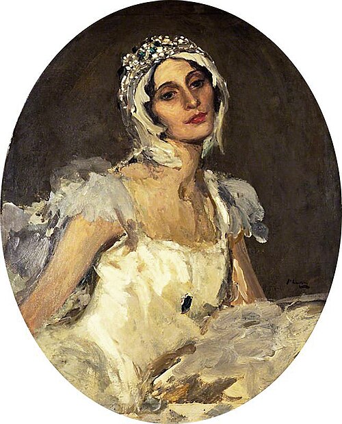 Anna Pavlova (1881–1931), as 'The Dying Swan', 1911, John Lavery