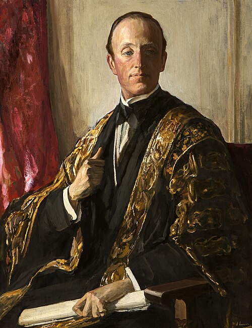 The Marquess of Londonderry (1878–1949), KG, Chancellor of the Queen's University of Belfast, 1924, John Lavery