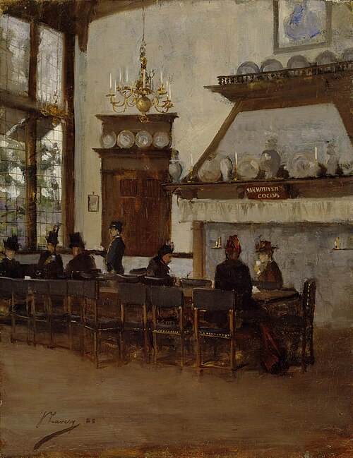 The Dutch Cocoa House at the Glasgow International Exhibition of 1888, 1888, John Lavery