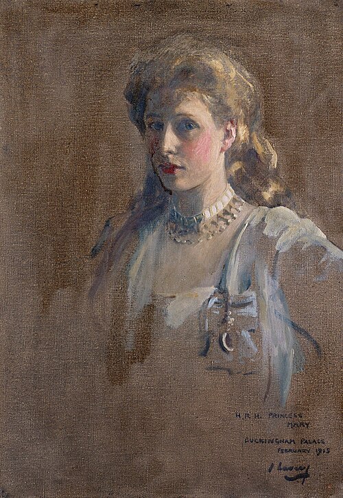 Mary, Princess Royal (1897-1965), later Countess of Harewood, 1913, John Lavery