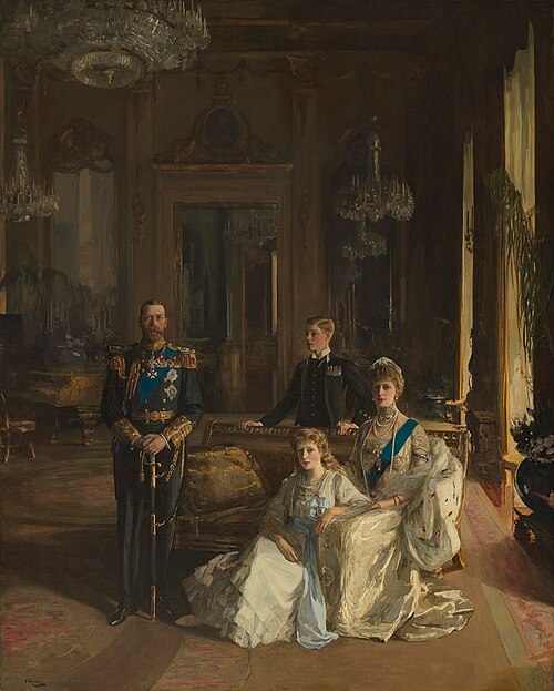 The Royal Family at Buckingham Palace, 1913, 1913, John Lavery