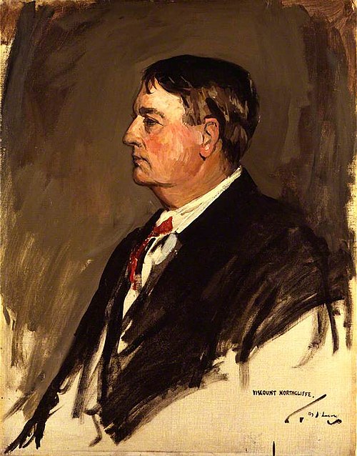 Alfred Harmsworth, 1st Viscount Northcliffe, 1921, John Lavery