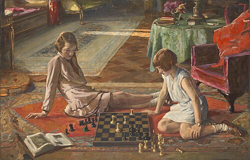 The Chess Players, 1929, John Lavery