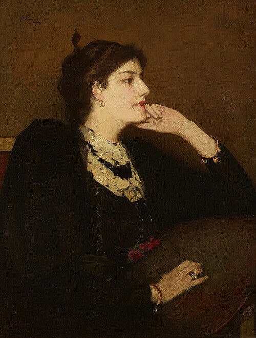 Lady in black, 1894, John Lavery