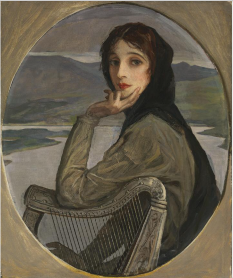 Portrait of Lady Lavery as Kathleen Ni Houlihan, 1927, John Lavery