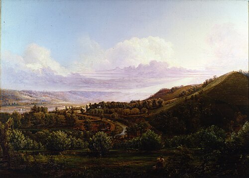 View of Bald Face Creek in the Ohio River Valley, 1858, Henri Lovie