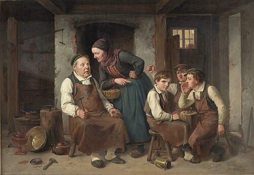 At a Coppersmith’s Workshop, 1859, Christian Andreas Schleisner