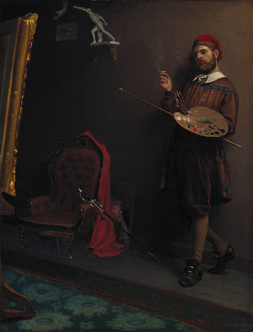 The Painter, 1880, Paul Peel