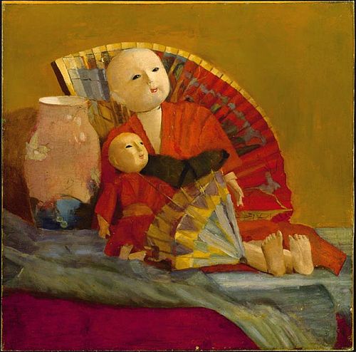 Japanese Dolls and Fan, 1889, Paul Peel