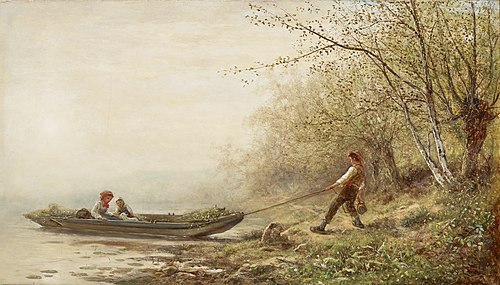 Landscape with Boatman, 1882, James Crawford Thom