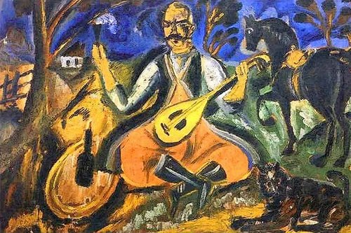 The Cossack Mamay, 1911, David Bourliouk